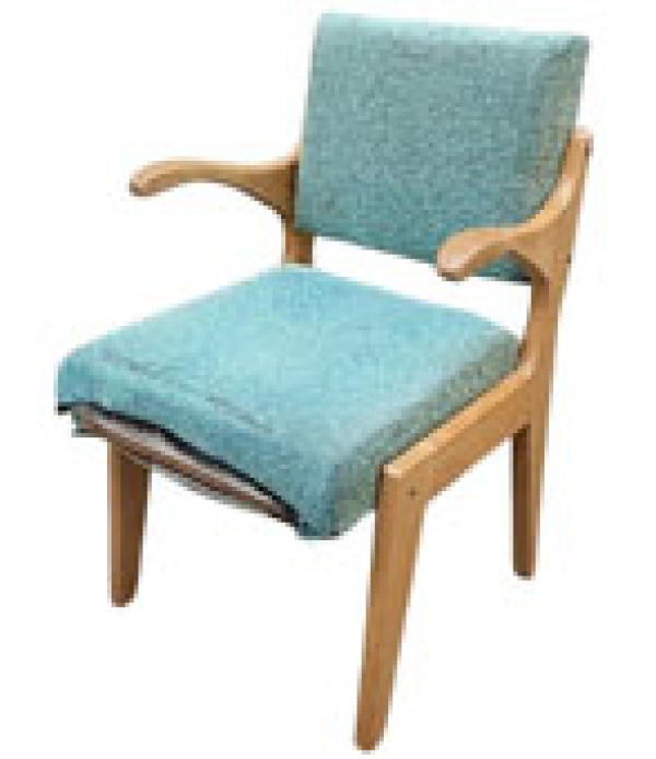 MOD 18710 Guillerme et Chambron bridge en chêne ciré circa 1950/1960