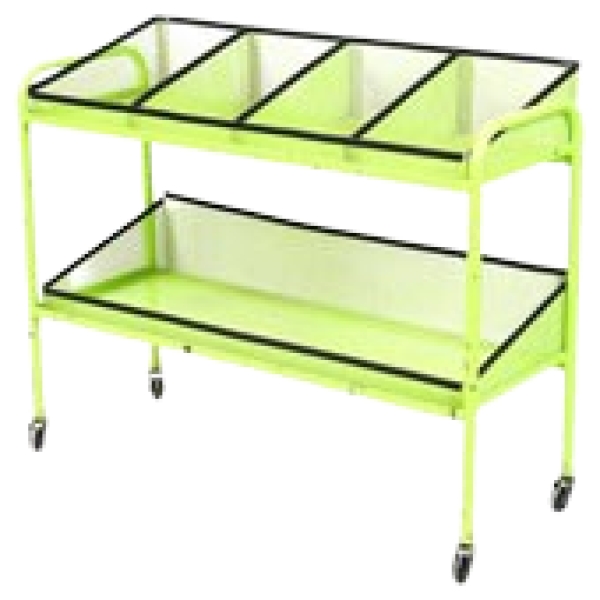 MOD 1977 Desserte sur roulettes en métal laqué