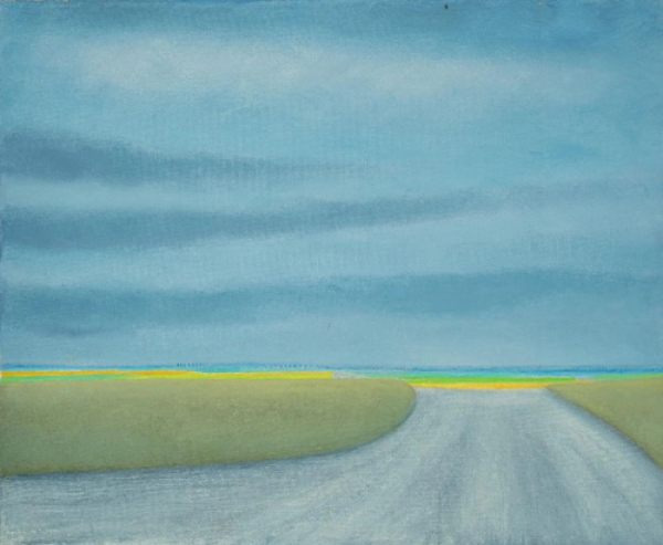 MOD 2077 Michel LE ROY. Paysage Huile sur toile.